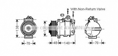 AVA QUALITY COOLING msk565 -  Компрессор, кондиционер